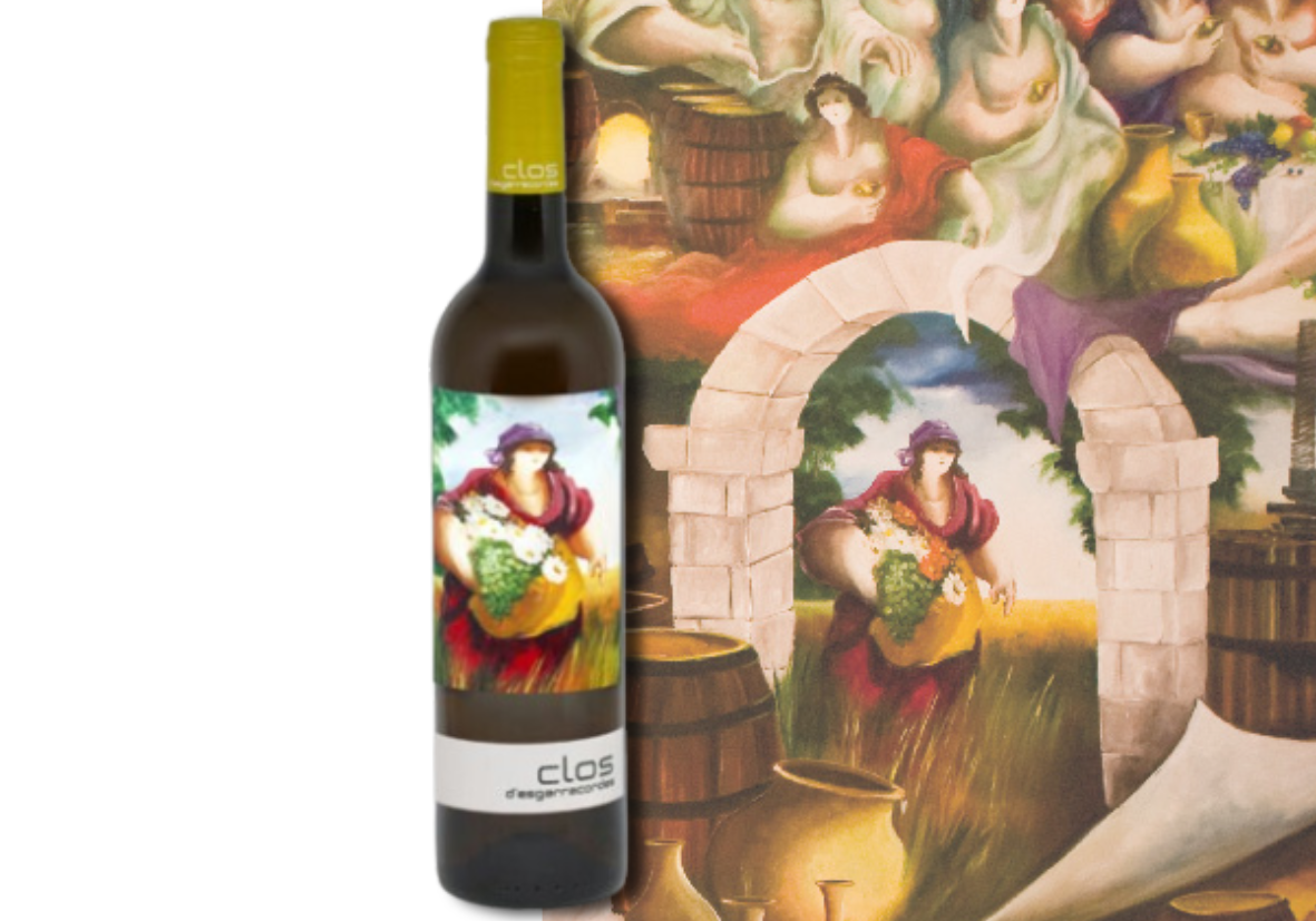 blanco barrica arte y vino